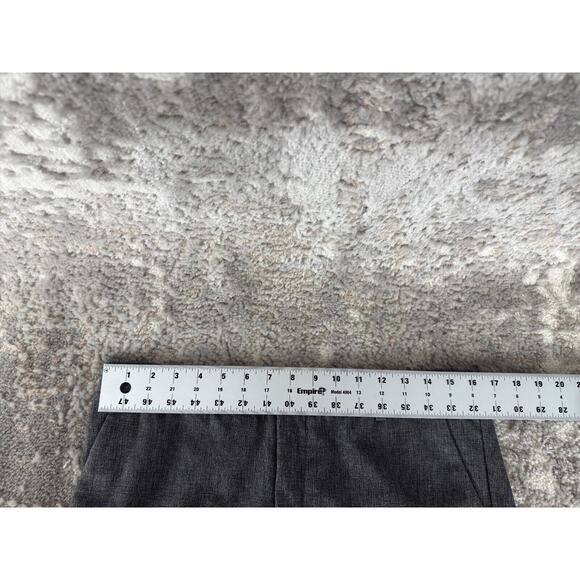 Kut From The Kloth Petites Size 10P Straight Leg Stretch Pants Heather Gray Zip - Picture 4 of 11